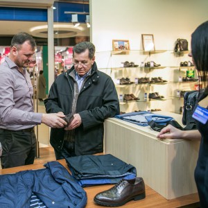 А. А. Жилкин в гостях в магазине «Андрей»